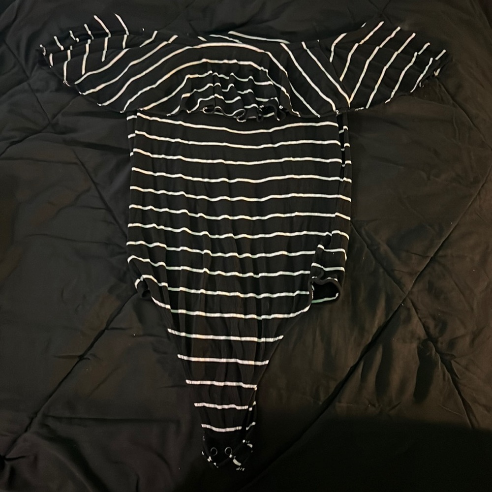 Express Black And White One Piece